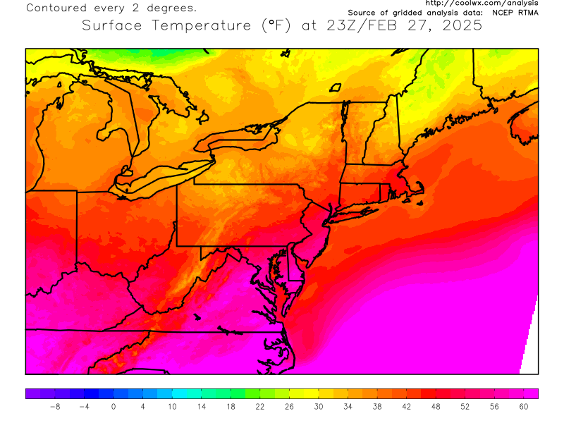 Radar image for New England